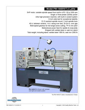 Precision matthews PM-1440HVT-2 Manual