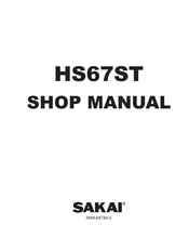 Sakai HS67ST Shop Manual