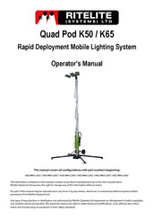 Ritelite Quad Pod K50 Operator's Manual