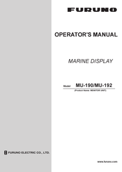 Furuno MU-192 Operator's Manual