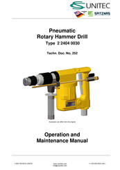 Unitec 2 2404 0030 Operation And Maintenance Manual