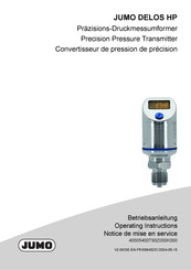 JUMO DELOS HP Operating Instructions Manual