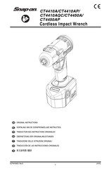 Snap-On CT4410A Original Instructions Manual