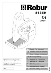 Robur 8135H Operation Manual And Instructions