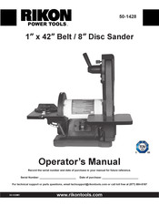 Rikon Power Tools 50-1428 Operator's Manual