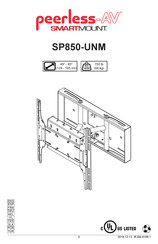 peerless-AV SMARTMOUNT SP850-UNM Manual