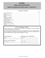Midea DLCERAH18AAK Installation Instructions Manual