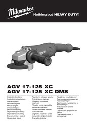 Milwaukee AGV 17-125 XC Original Instructions Manual