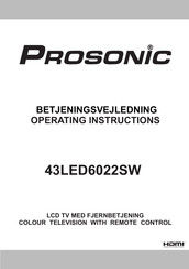 Prosonic 43LED6022SW Operating Instructions Manual