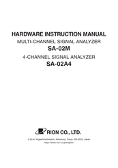 Rion SA-02A4 Hardware Instruction Manual