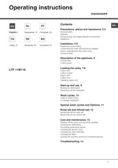Hotpoint Ariston LTF 11M116 Operating Instructions Manual
