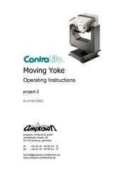 Amptown ControlLite Moving Yoke Operating Instructions Manual