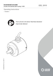 Lenord+Bauer GEL 2010 Operating Instructions Manual