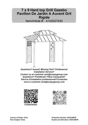 Sunjoy A102027630 Manual