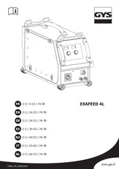 GYS EXAFEED 4L Manual