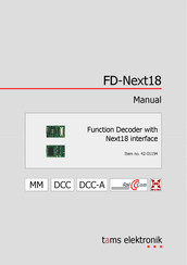 tams elektronik FD-Next18 Manual