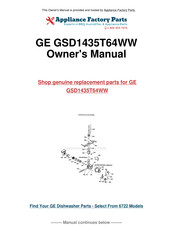 GE GSD1435 Use And Care Manual