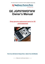 GE Profile JGP979WEFWW Owner's Manual & Installation Instructions