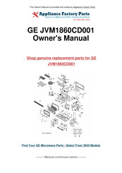 GE JVM1860CD001 Installation Instructions Manual