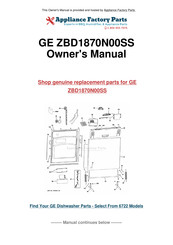 GE ZBD1870N00SS Installation Instructions Manual