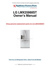 LG LFX25976 Series Owner's Manual