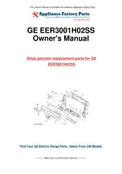 GE EER3001H02SS Owner's Manual