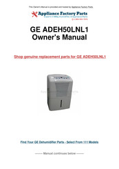 GE ADEH50LNL1 Owner's Manual