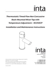 intatec INTA-PARENT-119 Installation And Maintenance Instructions Manual