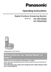 Panasonic KX-TGU120 Series Operating Instructions Manual