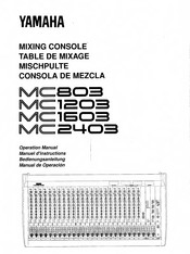 Yamaha MC2403 Operation Manual