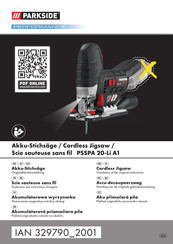 Parkside PSSPA 20-Li A1 Translation Of The Original Instructions
