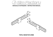 Sim Factory TRIPLE MONITOR ARMS Instruction Manual