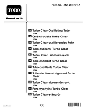 Toro Turbo Clear 51764 Installation Manual