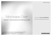 Samsung MS23F301TAK Owner's Instructions & Cooking Manual