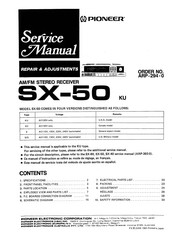 Pioneer SX-50KU Service Manual