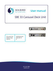 Sea-Bird Scientific SBE 33 User Manual