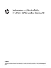 HP Z2 Mini G9 Maintenance And Service Manual