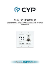 CYP CH-U331TXWPUD Operation Manual