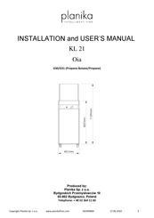 Planika OIA Hardware Installation And User's Manual