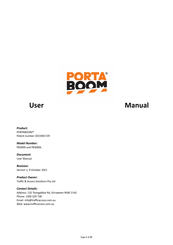 PORTABOOM PB3000L User Manual