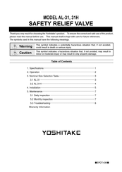 Yoshitake AL-31H Manual