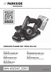 Parkside Performance 402247 2201 Translation Of The Original Instructions
