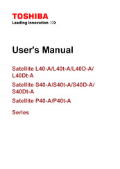 Toshiba Satellite L40-A Series User Manual