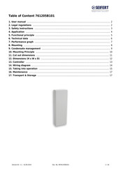 Seifert 761205B101 Instruction Manual