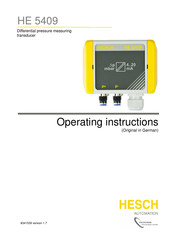 Axxeron HESCH HE 5409 Operating Instructions Manual