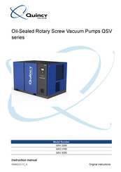 Quincy QSV 2200 Instruction Manual