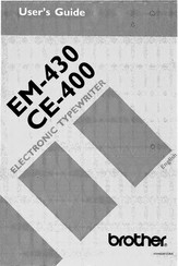 Brother CE-400 User Manual