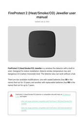 AJAX FireProtect 2 Jeweller User Manual
