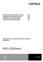 Häfele MIG12B38w6a Operating Instructions Manual