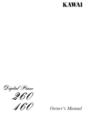 Kawai 160 Owner's Manual